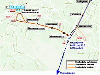 Plan Linie 65 und WLB zum Wienerberg
